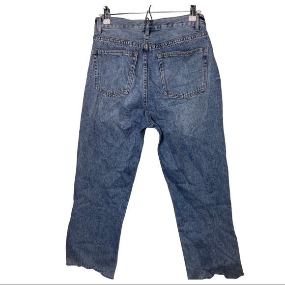 ASM ANNA light wash high rise crop leg jeans size M 28 - Picture 3 of 10